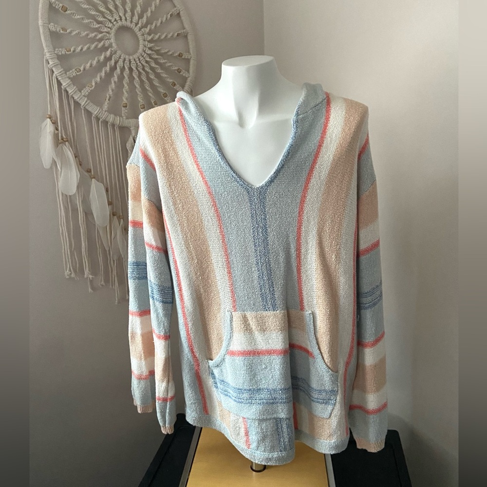 Hem &Thread Women’s Baja Beach Hoodie Size Small